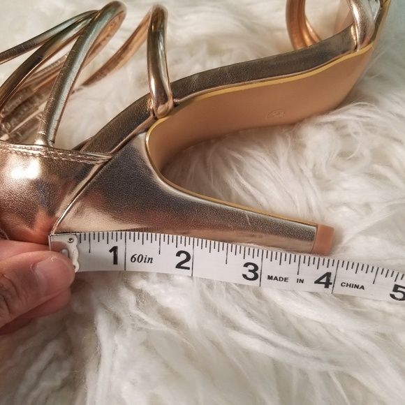 Madden Girl Rose Gold Heels - Picture 6 of 7